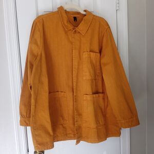 Universal Thread Mustard Yellow Button Light Weight Mid-Length Shacket XXL